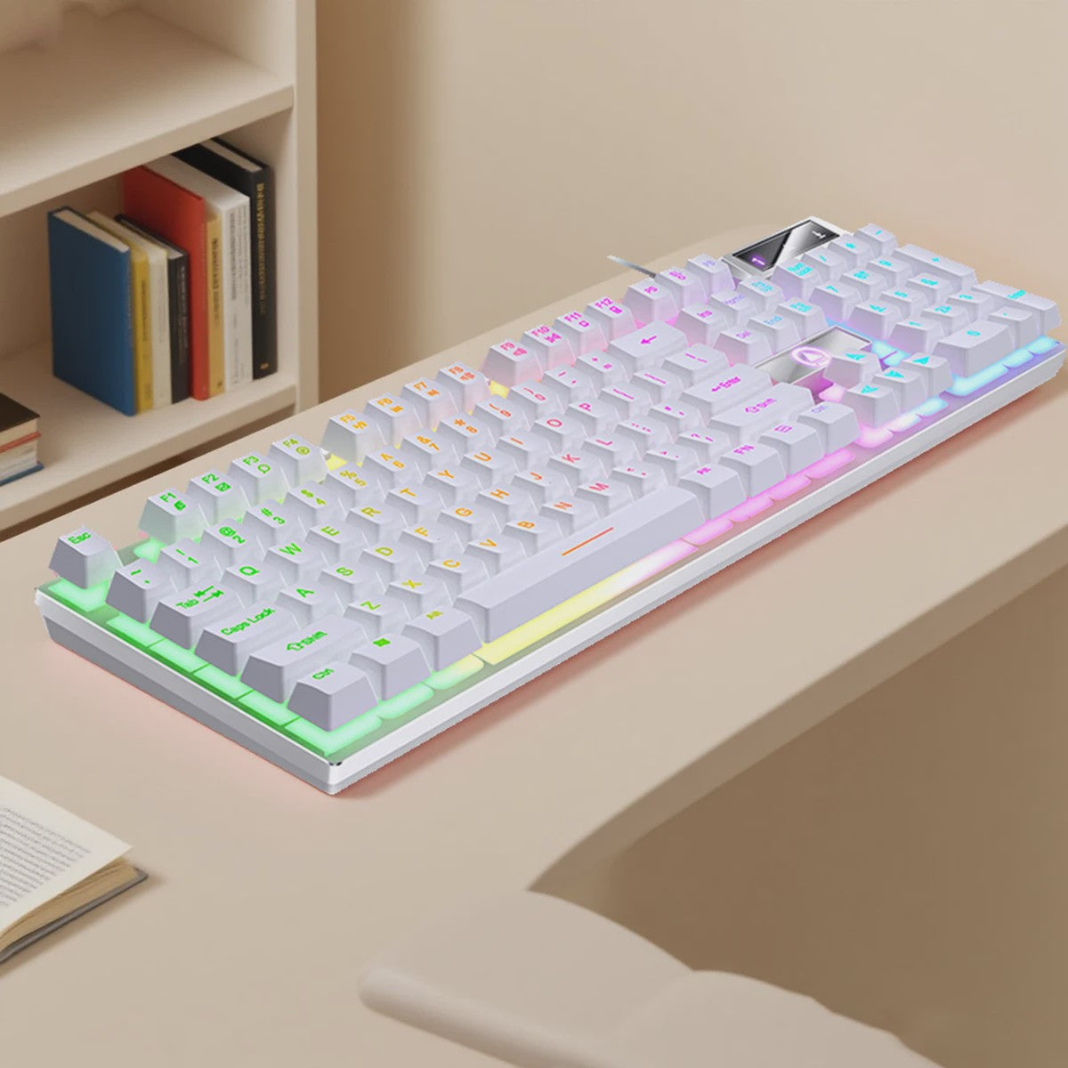 Yindiao K500 Bedraad Gaming Toetsenbord met Numpad en Kleurrijke Backlight