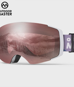 OutdoorMaster PRO Ski Goggles: Verwisselbare HD Lens, UV400, Anti-Fog, Over-The-Glasses