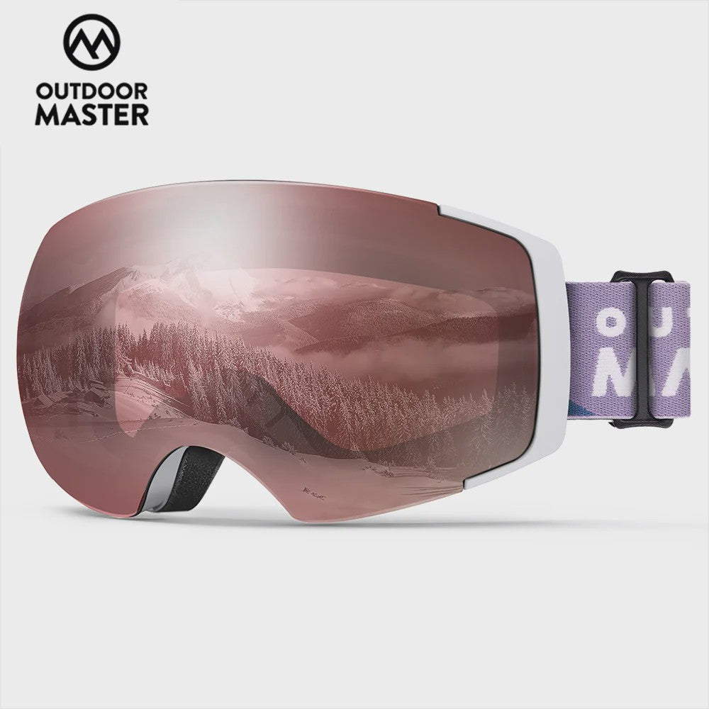 OutdoorMaster PRO Ski Goggles: Verwisselbare HD Lens, UV400, Anti-Fog, Over-The-Glasses