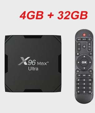 X96 MAX Plus Ultra Android 11 TV Box - 4K/8K Media Player met S905X4 Quad Core & 4GB RAM