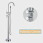 Vrijstaande Badkraan met Douchefunctie - Zwart, Chroom, Goud - Zwenkbare Uitloop & Warm/Koud Water Mixer