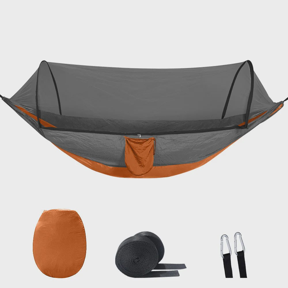 2-in-1 Camping Hangmat met Muggennet - Ultralicht Parachute Nylon