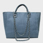 Ruime Dames Tote Bag met Ketting - Schoudertas & Crossbody
