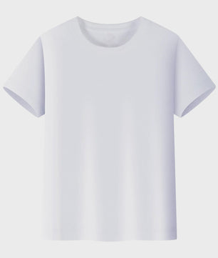 Basic Katoenen T-shirt voor Kinderen & Baby's - Jongens & Meisjes - Wit & Roze - Maten 1 t/m 14 Jaar