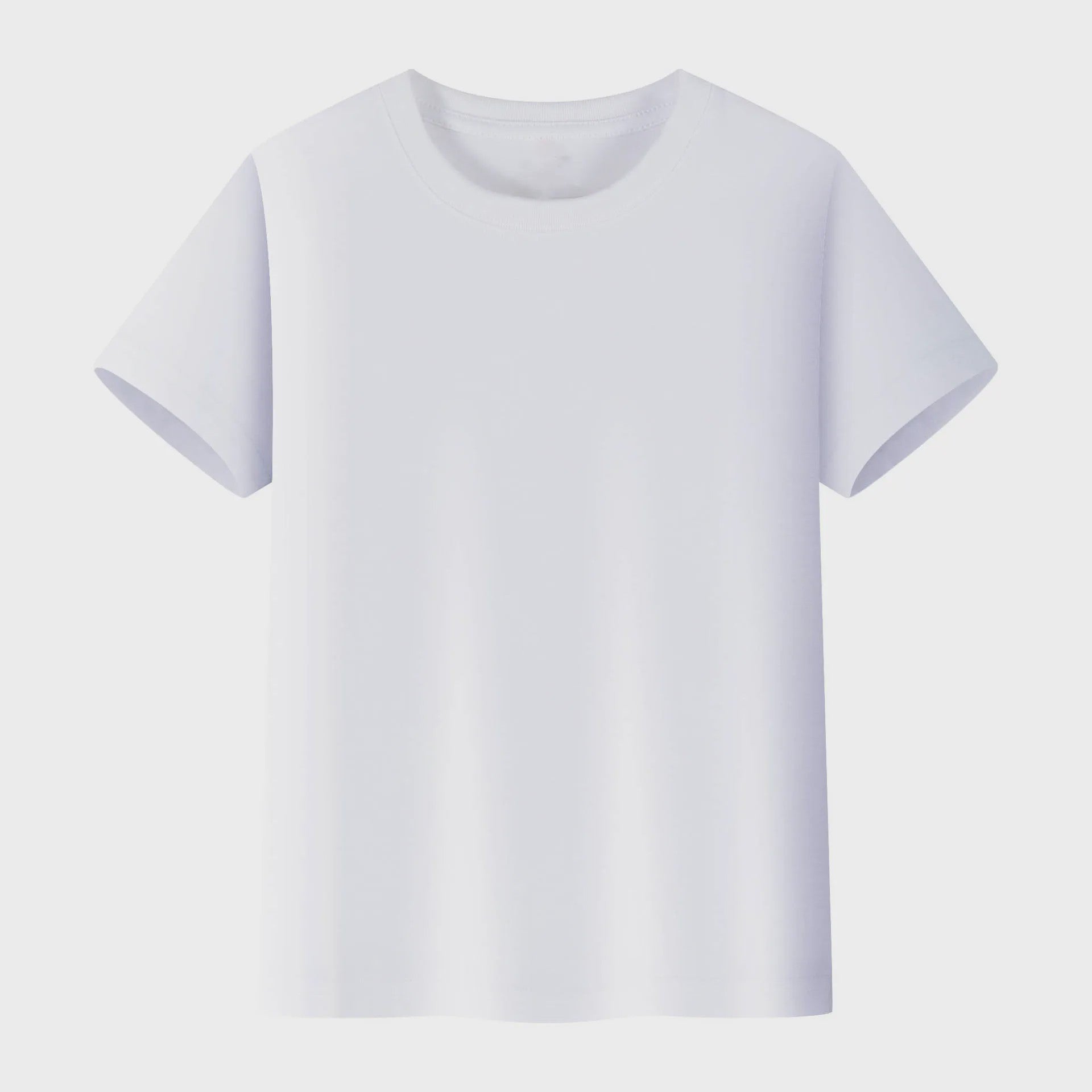 Basic Katoenen T-shirt voor Kinderen & Baby's - Jongens & Meisjes - Wit & Roze - Maten 1 t/m 14 Jaar