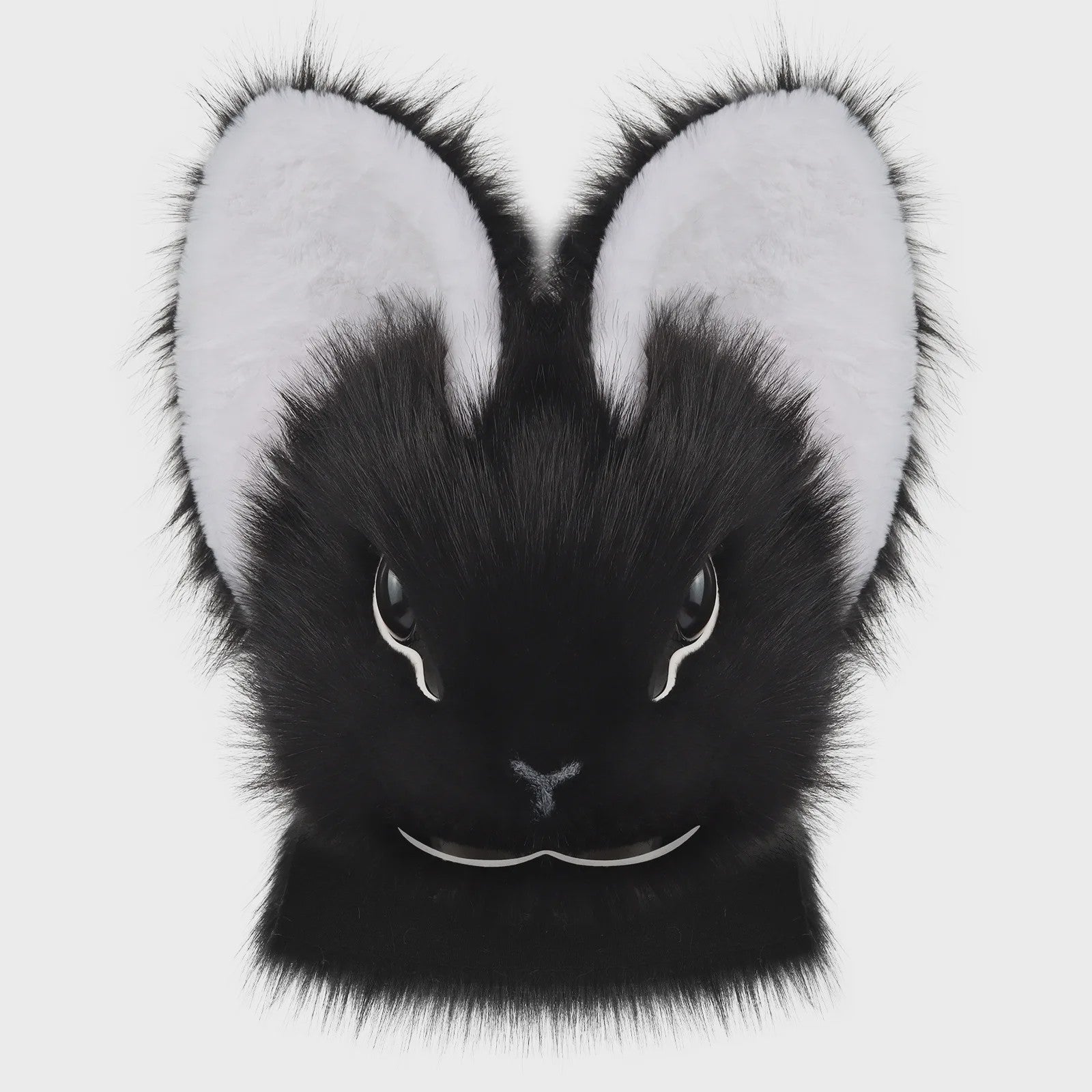 Realistisch Pluche Konijnenmasker - Fursuit Accessoire voor Cosplay, Feest & Halloween