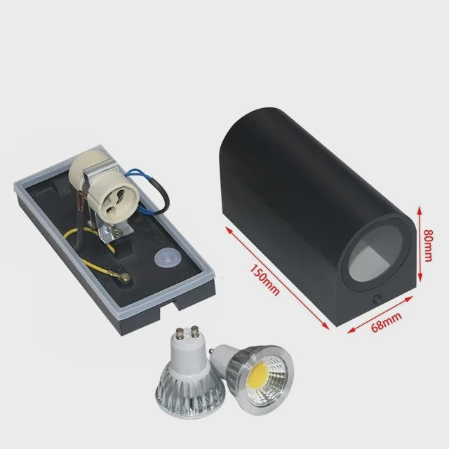 Moderne LED Wandlamp IP65 Waterdicht - Binnen & Buiten - 5W/10W Up/Down Licht - Kubus Design voor Tuin & Portiek