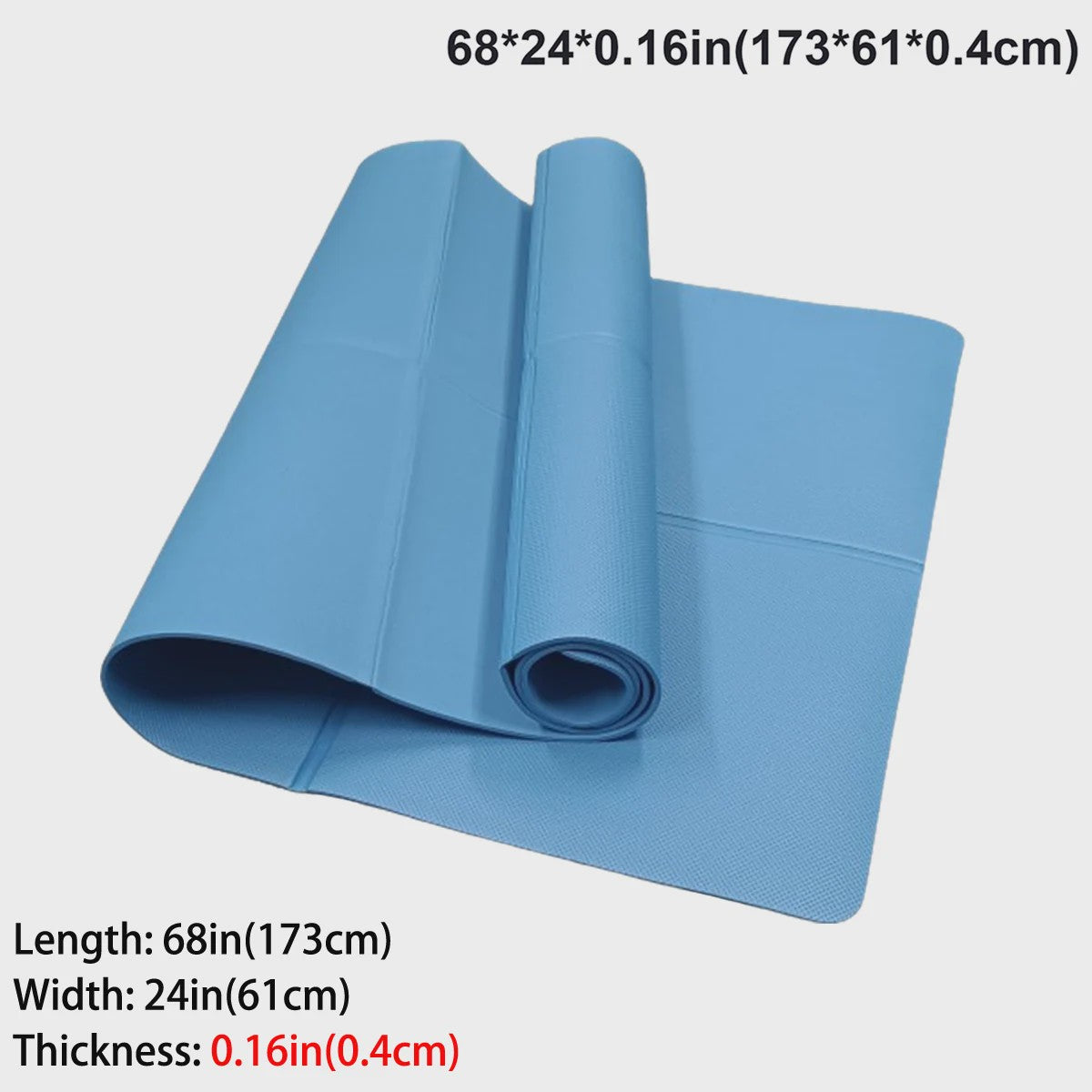Opvouwbare Yogamat van EVA - Eco-vriendelijk, Draagbaar & Antislip voor Yoga, Pilates & Fitness - Diverse Diktes (3/4/6mm)
