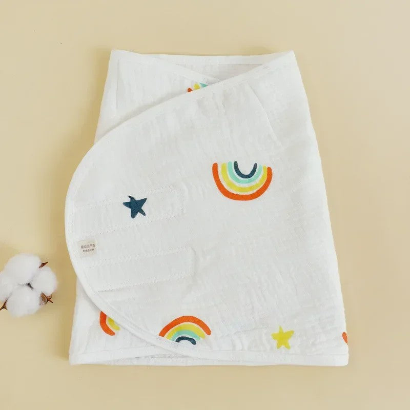 Zachte Katoenen Baby Swaddle Wrap (0-6 mnd) - Anti-schrik slaapwikkel voor pasgeborenen