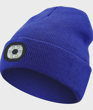 LED Muts met Ingebouwde Verlichting - USB Oplaadbaar, Warm & Unisex voor Nachtelijke Activiteiten