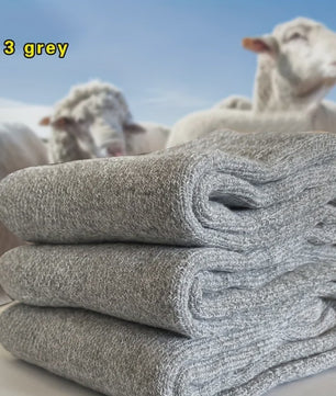Warme Heren Sokken - Dikke Mid-Calf Sokken voor Koude Dagen en Sneeuwlaarzen - Elastisch & Comfortabel