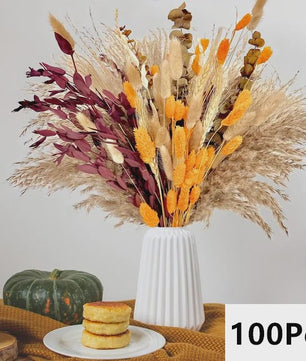 Natuurlijk Pampas Gras Boeket - Gedroogde Bloemen voor Boho Woondecoratie & Bruiloft