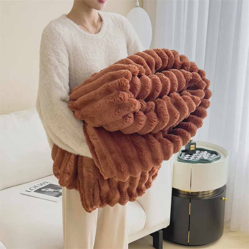 Luxe Pluche Plaid - Extra Dik & Warm - Comfortabel voor Bank & Bed
