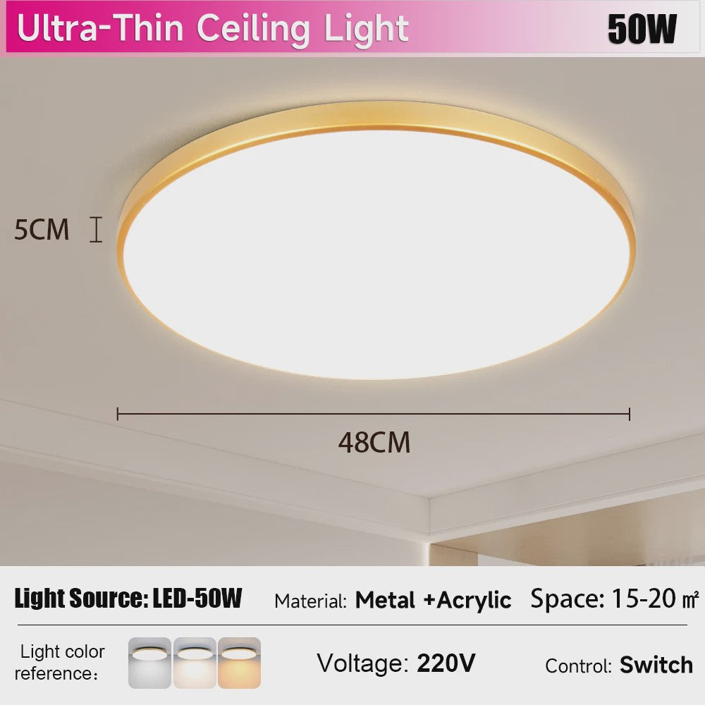 Waterdichte LED Plafondlamp Rond - 18W/30W/40W - IP54 - Badkamer, Keuken, Woonkamer