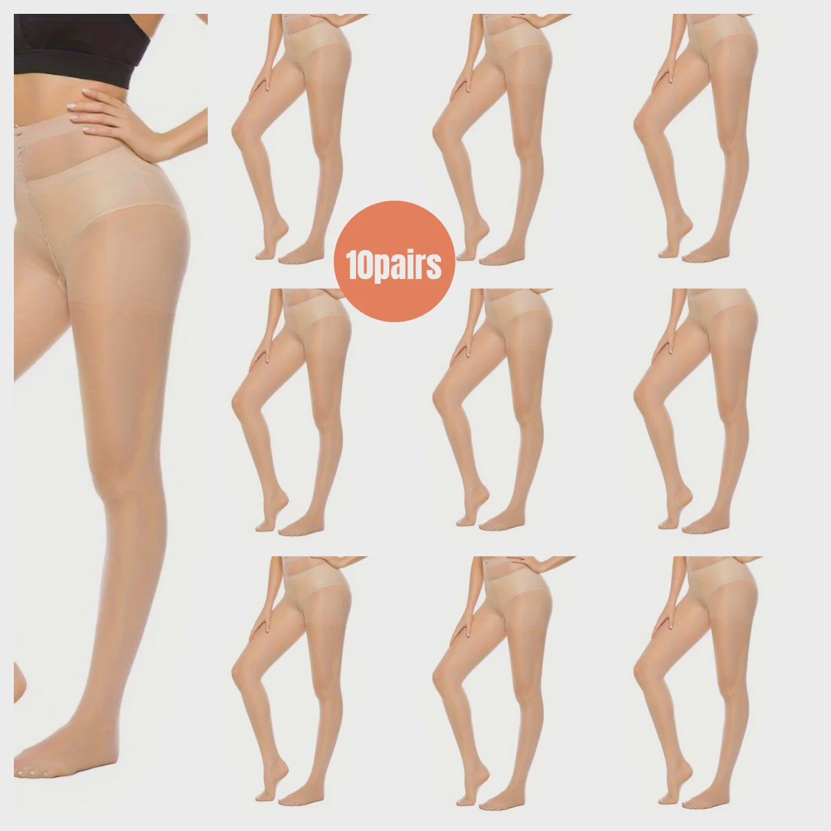 Dames Pantyhose & Leggings: 2/5/8/10 Paar - Zijdezacht, Anti-Haak, Ademend & Ultra-Dun