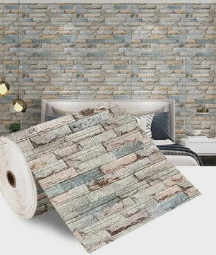 3D Baksteen Muursticker 70x100cm - Waterdicht & Zelfklevend Wanddecoratie