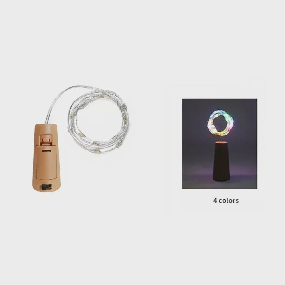 Fleskurk LED Snoerlichtjes - Sfeerverlichting voor Fles, Kerst, Feest & Decoratie
