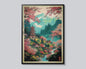Japanse Canvas Print: Iconische Fuji & Golven - Retro Landschap Poster