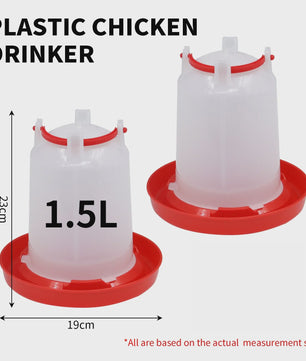 Automatische Kippen Drinkbak - Plastic Voederapparaat - Diverse Maten (1L t/m 18L)