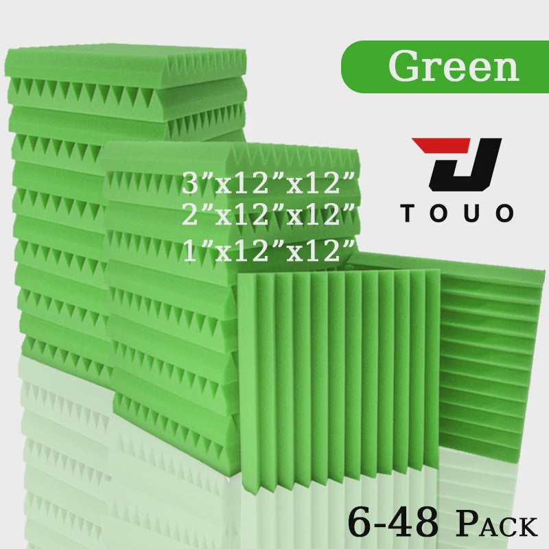 TOUO Akoestisch Schuim Panelen - Geluidsisolatie & Absorptie voor Studio, KTV, Kantoor (6-24 Stuks)