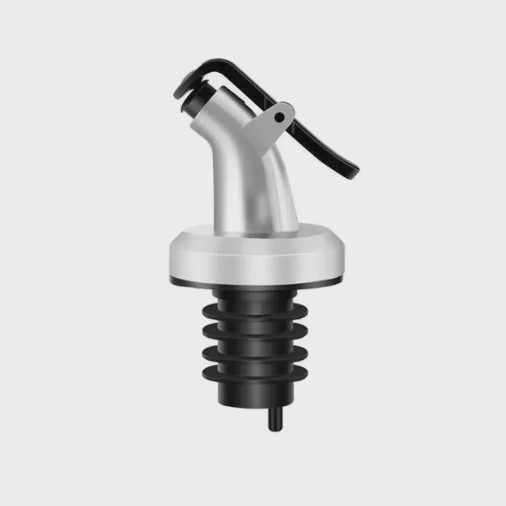 Set van 4x Wijnfles Stop & Olijfolie Schenktuit - Lekvrije Keuken Bar Accessoires