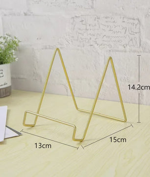 Stijlvolle IJzeren Display Standaard voor Magazines, Boeken en Decoraties