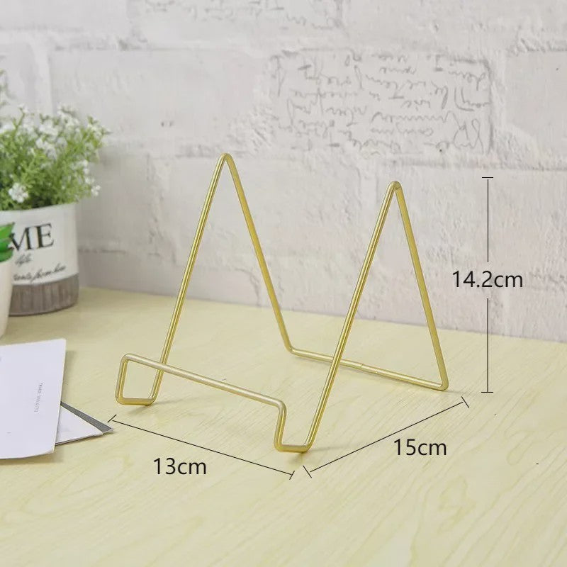 Stijlvolle IJzeren Display Standaard voor Magazines, Boeken en Decoraties