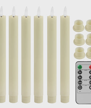 LED Flakkerende Taper Kaarsen 11 inch met Afstandsbediening - Sfeervol en Veilig
