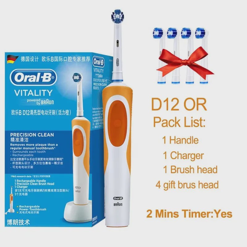 Oral-B Vitality 3D White Elektrische Tandenborstel - Roterende Reiniging & Inductieladen