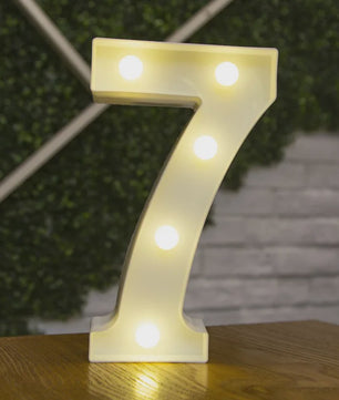 Decoratieve LED Letter & Cijfer Lampen - Creëer Sfeer met Warm Licht
