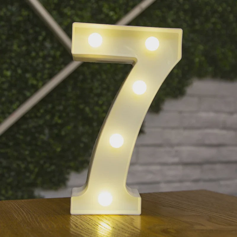 Decoratieve LED Letter & Cijfer Lampen - Creëer Sfeer met Warm Licht