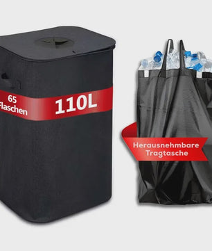 160L Grote Opbergmand - Opvouwbaar, Ideaal voor Flessen, Recycling, Wasgoed & Feestjes