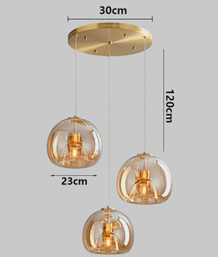 Moderne LED Hanglamp Glas - Design Plafondlamp voor Eetkamer & Woonkamer