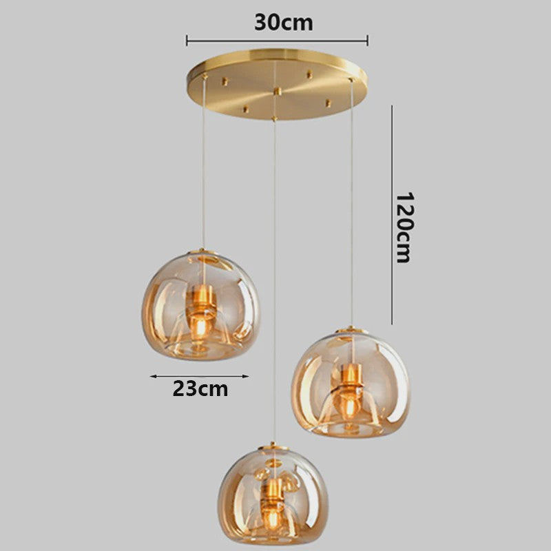 Moderne LED Hanglamp Glas - Design Plafondlamp voor Eetkamer & Woonkamer