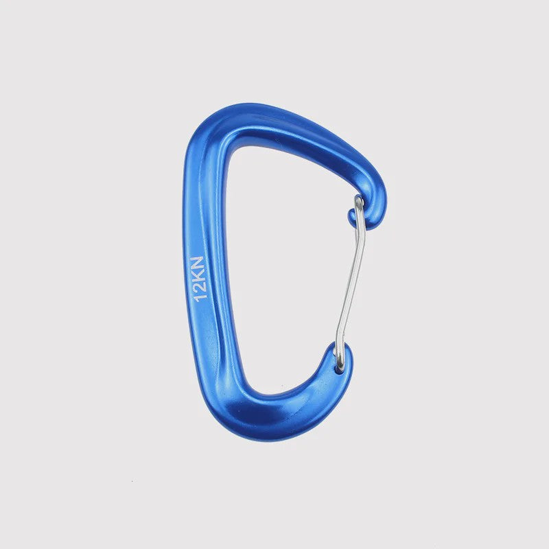 12KN D-vorm Karabijnhaak - Kleine Klimhaak voor Outdoor, Camping & Outdoor Avonturen
