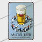 Vintage Bier Metalen Wanddecoratie - Retro Poster voor Bar, Pub & Man Cave (20x30cm)