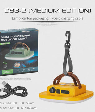Oplaadbare Camping LED Lamp met Magneet & Haak - Sterk Licht & Draagbaar