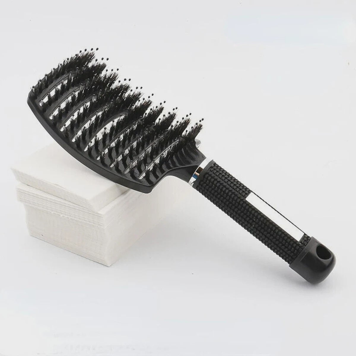 Professionele Haarborstel met Varkenshaar & Nylon - Ontklit Nat & Krullend Haar - Salon Kwaliteit Styling Tool