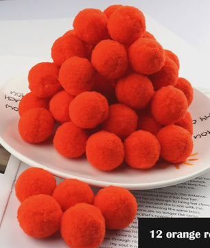 Mix van Zachte Pompoms (8-30mm) voor Knutselen, Decoratie & Speelgoed
