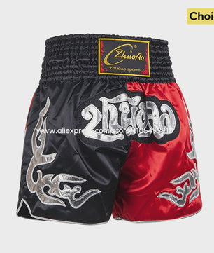 Muay Thai Bokshort Satin met Mesh Panel - Unisex & Kinderen