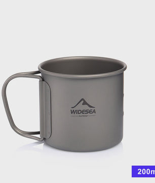 Widesea Titanium Camping Mok - Lichtgewicht & Duurzaam Outdoor Tafelgerei