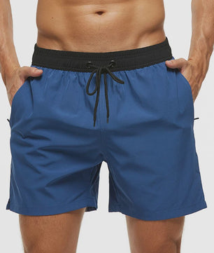 Heren Zwembroek Zomer Sportief Ademend met Elastische Tailleband, Mesh Voering en Zakken