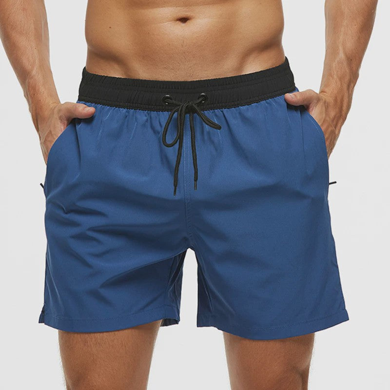 Heren Zwembroek Zomer Sportief Ademend met Elastische Tailleband, Mesh Voering en Zakken