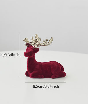 Kerstdecoratie: Pluche Herten Ornament voor Kerstboom of Bureau