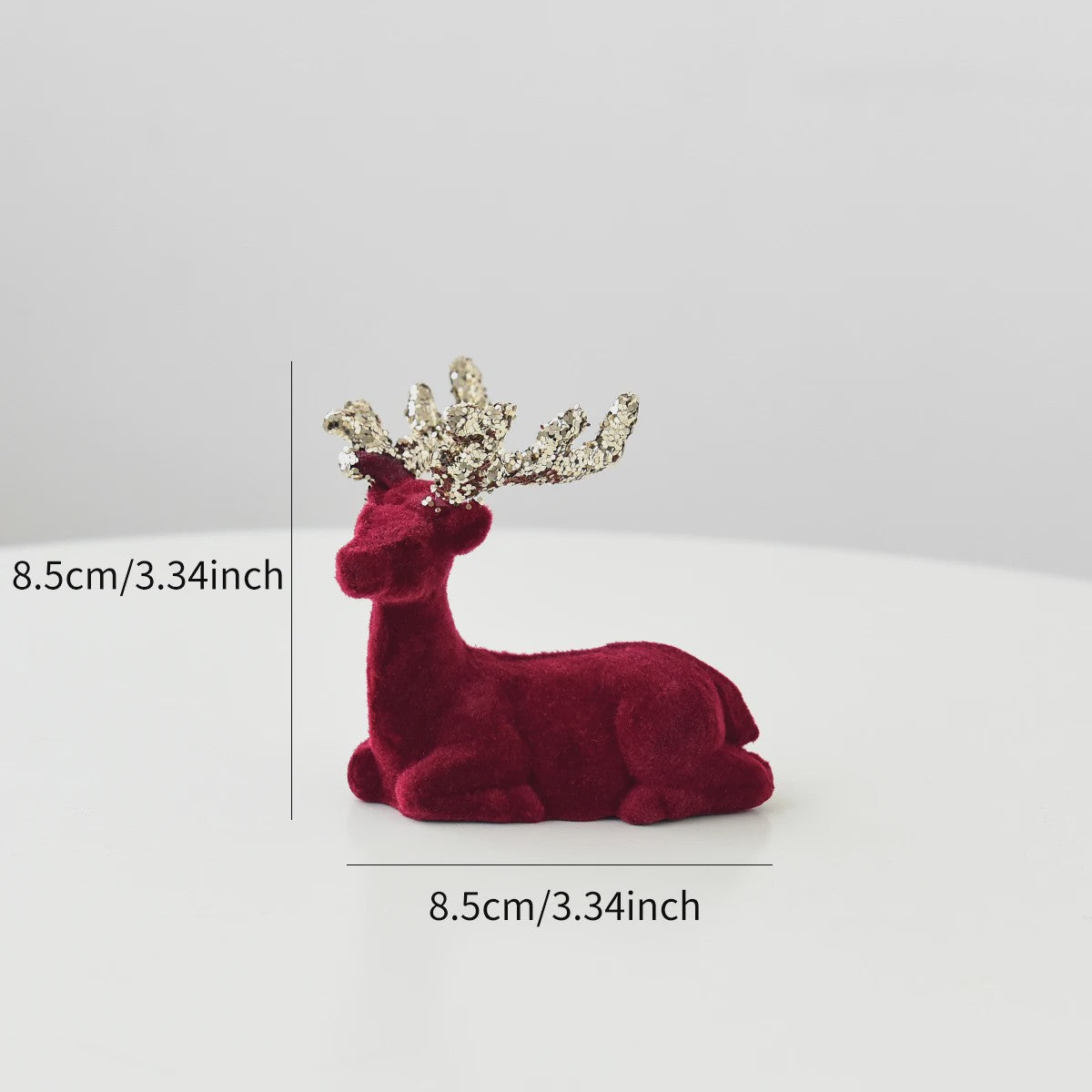 Kerstdecoratie: Pluche Herten Ornament voor Kerstboom of Bureau