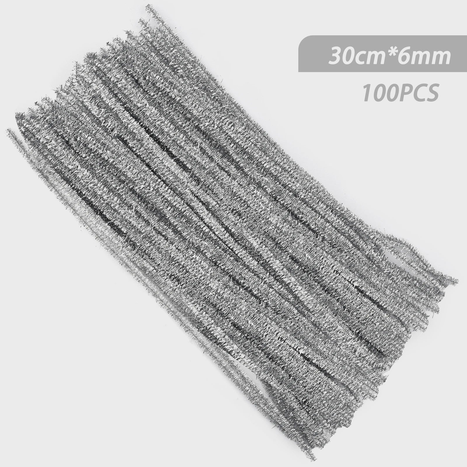 100 Stuks Chenille Stelen - Flexibele Knutseldraad voor Creatieve DIY Projecten