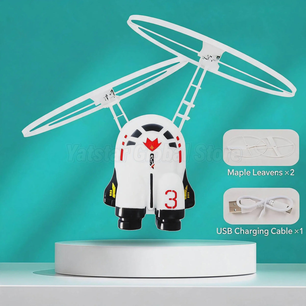 Zwevende Astronaut Drone met LED-verlichting - Interactief Vliegend Speelgoed voor Kinderen