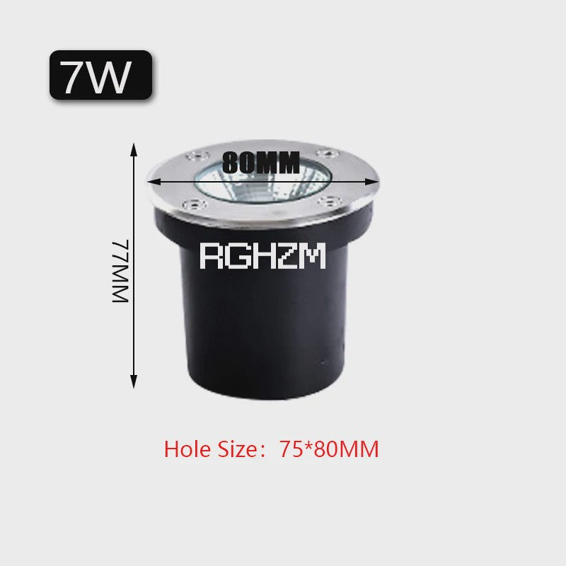 Waterdichte LED Grondspot IP67 - 3W/5W/10W/15W - Tuinverlichting Inbouw