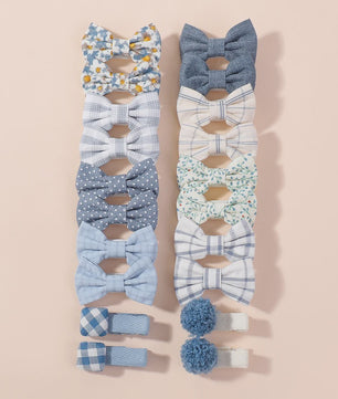 20-delige Set Schattige Kinder Haarclips met Strikjes - Leuke Babymutsjes en Haaraccessoires