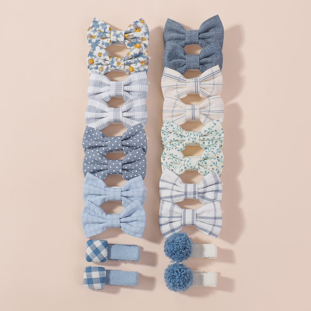20-delige Set Schattige Kinder Haarclips met Strikjes - Leuke Babymutsjes en Haaraccessoires